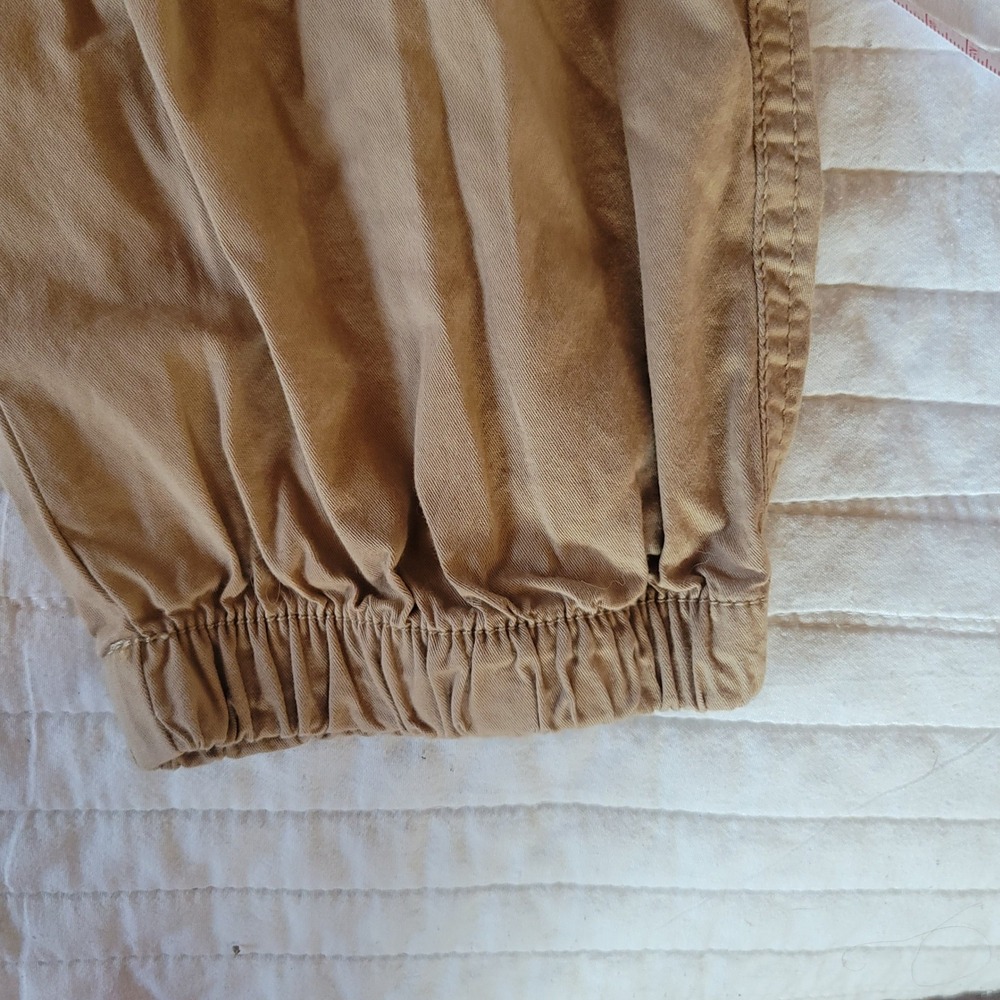 Sanctuary Cargo Jogger Pants Tan Utility Pockets Drawstring Ankle Women Size 29 - Picture 8 of 8